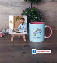 Web Tasarım Uzmanı Fotoğraflı Dekoratif Taş, Kupa Bardak Beyaz Hediye (Model 6)
