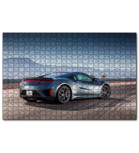 Cakapuzzle Siyah Acura NSX Arka Görünüş  Puzzle Yapboz MDF (Ahşap) (255 Parça)