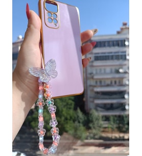 Renkli Boncuklu Telefon Charmı,Telefon Bileklik Aksesuarı ve Hediye Kutulu (07)