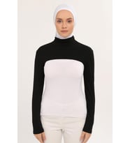 Balıkçı Yakalı Boyunluklu Kolluk (Siyah)