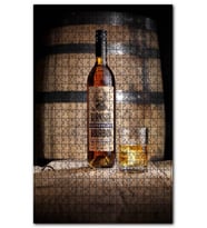 Cakapuzzle Burnside Burbon Şişesi Bardak  Fıçı Puzzle Yapboz MDF (Ahşap) (1000 Parça)