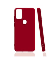 Tecno Pova Kılıf Kamera Korumalı Silikon Rubber Arka Kapak (Kırmızı)