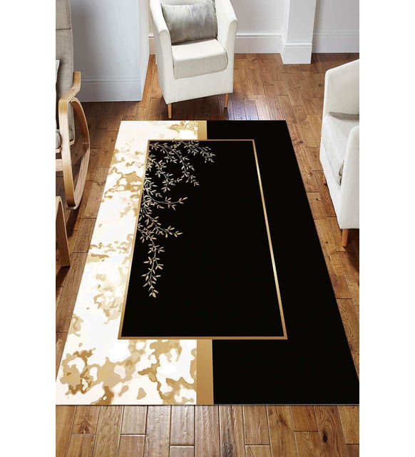 Dijital Kaymaz Taban Yıkanabilir Salon Halısı Mutfak Halısı Koridor Halısı Yolluk ND-HS-271 (Çok Renkli)
