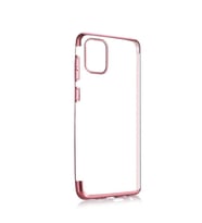 Xiaomi Mi 10 Lite Kılıf Zore Dört Köşeli Lazer Silikon Kılıf (Rose)