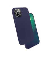 Uyumlu Model Apple iPhone 12 Pro Max Kılıf Lansman Silk Case (Lacivert)