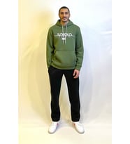 Kapşonlu Rahat Kalıp İçi Polarlı 3 iplik Tokyo Baskılı SweatShırt spr24sw12 (Haki)