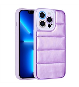 Uyumlu Model Apple iPhone 12 Pro Kılıf Airbagli Renkli Kapak (Mor)