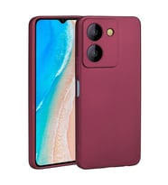 Vivo Y36 4G Kılıf Zore Premier Silikon Kapak (Mürdüm)