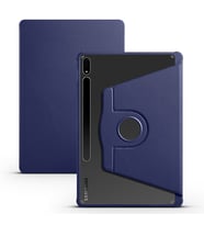 Galaxy Tab S7 FE LTE (T737-T736-T733-T730) Kılıf Zore Termik Kalem Bölmeli Dönebilen Standlı Kılıf (Lacivert)