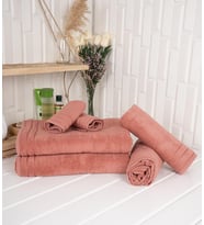 %100 Pamuk 6 Parça Microcotton Mutfak Havlusu / El & Yüz Havlusu / Banyo Havlusu Seti Hürsan Saphir (02)