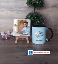 Web Tasarım Uzmanı Fotoğraflı Dekoratif Taş, Kupa Bardak Beyaz Hediye (Model 11)