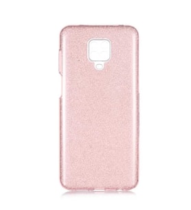 Xiaomi Redmi Note 9S Kılıf Zore Shining Simli Silikon Kılıf (Rose)