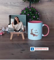 Doğum Günü Hediyesi İsme Özel Fotoğraflı Dekoratif Taş, Kupa Bardak Beyaz Hediye (Model 6)