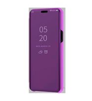 Oppo A5s / A7 Aynalı Kapaklı Lüx Kılıf (Mor)