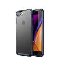 Apple iPhone 8 Plus Kılıf Zore Volks Silikon Kılıf (Lacivert)
