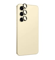 Galaxy S24 Plus Uyumlu Titanium Premium Temperli Kamera Lens Koruyucu (Sarı)