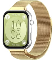 Huawei Watch Fit 3 Kordon Milano Loop Metal Kordon (Fit/Fit2 Uyumlu Değildir) (Gold)