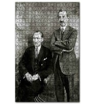 Cakapuzzle Mustafa Kemal İsmet İnönü Puzzle Yapboz MDF (Ahşap) (1000 Parça)