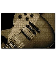 Cakapuzzle Elektrogitar Yakın Çekim Detay  Puzzle Yapboz MDF (Ahşap) (500 Parça)