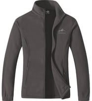 GENIUS Unisex Polar Tam Fermuarlı Outdoor Polar Ceket Tactical Polar Kadın-erkek Polar RENKLİ-TAM (Füme)