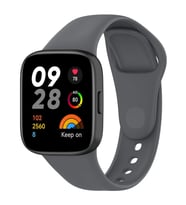 Xiaomi Redmi Watch 3 Zore KRD-81 Silikon Kordon (Koyu Gri)