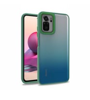 Xiaomi Redmi Note 10S Kılıf Case, Kamera Lens Korumalı Elektroplatin Kaplama Sert PC Koruyucu Colourful Platinum Serisi (Yeşil)