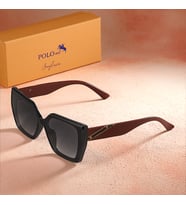 Polo Air Dikdörtgen Cat Glasses Uv400 Korumalı Kadın Güneş Gözlüğü PLG-2087C (Bordo)