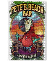 Cakapuzzle Pete Beach Bar Papağan Puzzle Yapboz MDF (Ahşap) (255 Parça)