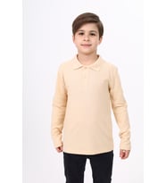Toontoy Unisex Çocuk Nakışlı Tişört (Bej)