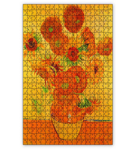 Cakapuzzle Aycicekleri Van Gogh Puzzle Yapboz MDF (Ahşap) (255 Parça)