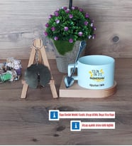 Mühendisler Günü Hediyesi Kupa Bardak Beyaz ve Fotoğraflı Ahşap Anahtarlık Hediye (Model 8)