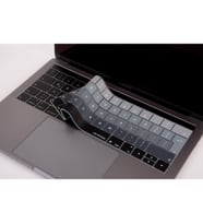 MacBook Pro TouchBar KlavyeKoruyucu 1706 1989 2159 1707 1990 UK İngilizce Ombre (Siyah-Gri)