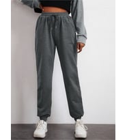 Kadın Regular Fit İnce Eşofman Altı SPR24EAK81 (Antrasit)
