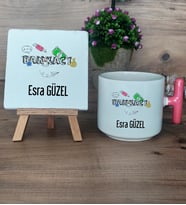 Bankacı Hediye Seti Kupa Bardak T Kulplu ve Dekoratif Taş Bankacıya Hediye Bankacılar Günü Hediyesi (Model 4)