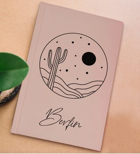 BK Gift Kişiye Özel İsimli Sert Kapaklı Pudra Pembesi Defter, Arkadaşa Hediye, Yeni İş Hediyesi, Anı Defteri, Doğum Günü Hediyesi-1 (Model 8)