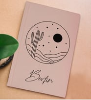 BK Gift Kişiye Özel İsimli Sert Kapaklı Pudra Pembesi Defter, Arkadaşa Hediye, Yeni İş Hediyesi, Anı Defteri, Doğum Günü Hediyesi-1 (Model 8)