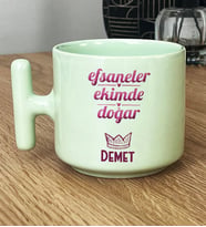Kişiye Özel Terazi Akrep Burcu Hediye Pastel T Kupa Doğum Günü Hediyesi (Yeşil)
