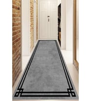 Dijital Baskılı Kaymaz Taban Yıkanabilir Modern Yolluk Ve Koridor Halısı NDU-HT-430 (Çok Renkli)