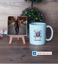 Öğretmenler Günü Hediyesi Fotoğraflı Dekoratif Taş, Kupa Bardak Beyaz Hediye (Model 1)