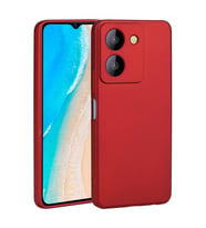 Vivo Y36 4G Kılıf Zore Premier Silikon Kapak (Kırmızı)