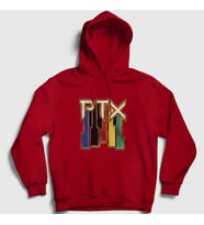 Presmono Unisex Gri Vintage Pentatonix Kapüşonlu Sweatshirt 75851tt (Kırmızı)