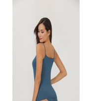 İlke Kadın Derby Viskon Dantelli İp Askı Atlet 2221 - 3 Adet (Petrol)