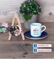 Drama Öğretmeni Türk Kahvesi Fincanı Ahşap Altlıklı ve Fotoğraflı Ahşap Anahtarlık Hediye Öğretmenler Günü Hediyesi (Model 4)