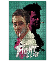 Cakapuzzle Fight Clup Görseli Puzzle Yapboz MDF (Ahşap) (500 Parça)