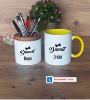 Damat Kalemlik, Kupa Bardak T Kişiye Özel Hediye (Model 10)