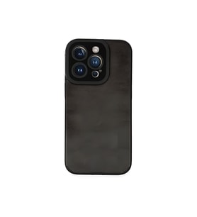 IPHONE 14 PRO UYUMLU LOOP DERİ SİLİKON KILIF (Siyah)