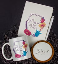 Kişiye Özel Defter Kalem Kupa Ve Bardak Altlığı Hediye Seti 103818 (Model 2)