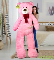 200 cm Papyonlu Büyük Ayıcık (%100 Yerli) (Pembe)