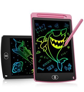 Tablet Lcd 8.5 Inç Dijital Kalemli Çizim Yazı Tahtası Grafik Not Yazma Eğitim Tableti (Pembe)