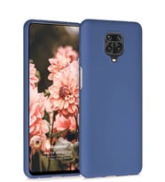 Matte Silicone Xiaomi Redmi Note 9 Pro Max Kılıf (Lacivert)